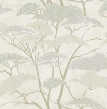 Load image into Gallery viewer, Seabrook Designs Silver and Pearl Confucius Tree AI41400 wallpaper