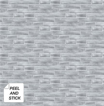 Load image into Gallery viewer, NextWall Silver Brushed Metal Tile NW34602 wallpaper