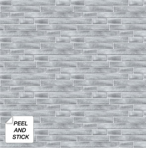 NextWall Silver Brushed Metal Tile NW34602 wallpaper