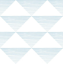 Load image into Gallery viewer, Seabrook Designs Sky Blue Geo Stripe DA61901 wallpaper