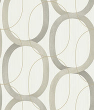Load image into Gallery viewer, York Wallcoverings Taupe Interlock Wallpaper OS4211 wallpaper