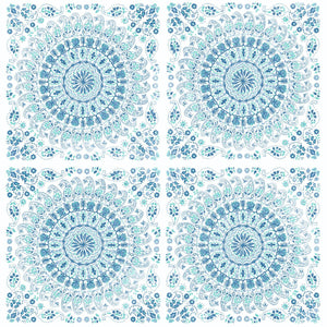 NextWall Teal & Blue Mandala NW35102 wallpaper