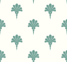 Load image into Gallery viewer, Seabrook Designs Tropic Green Summer Fan MB31600 wallpaper