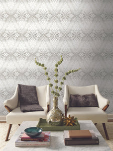 York Wallcoverings Tudor Diamond Damask Wallpaper DM4931 wallpaper