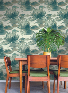 York Wallcoverings Water Lily Wallpaper NA0524 wallpaper
