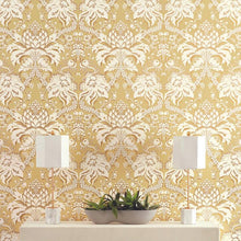 Load image into Gallery viewer, York Wallcoverings Yellow French Artichoke Dam Wallpaper DM4951 wallpaper